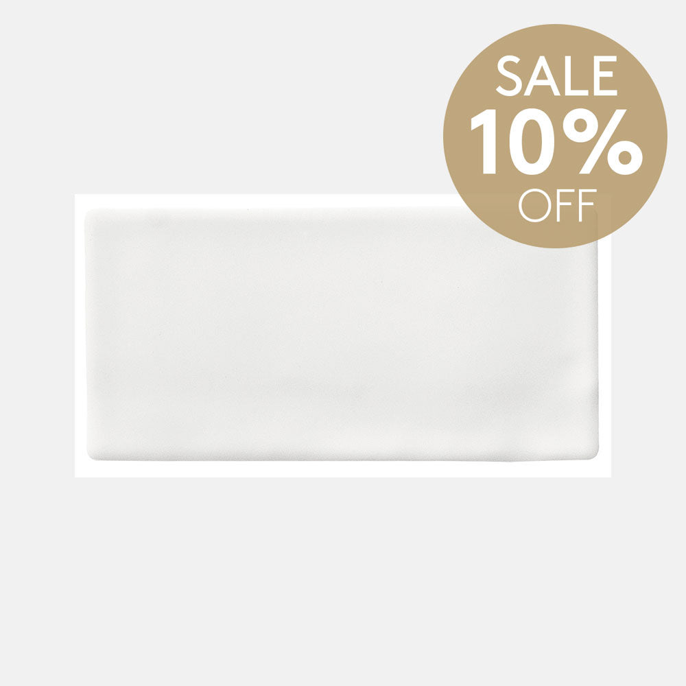 Santorini Daylight White 76X152X9 Matt Subway Tile