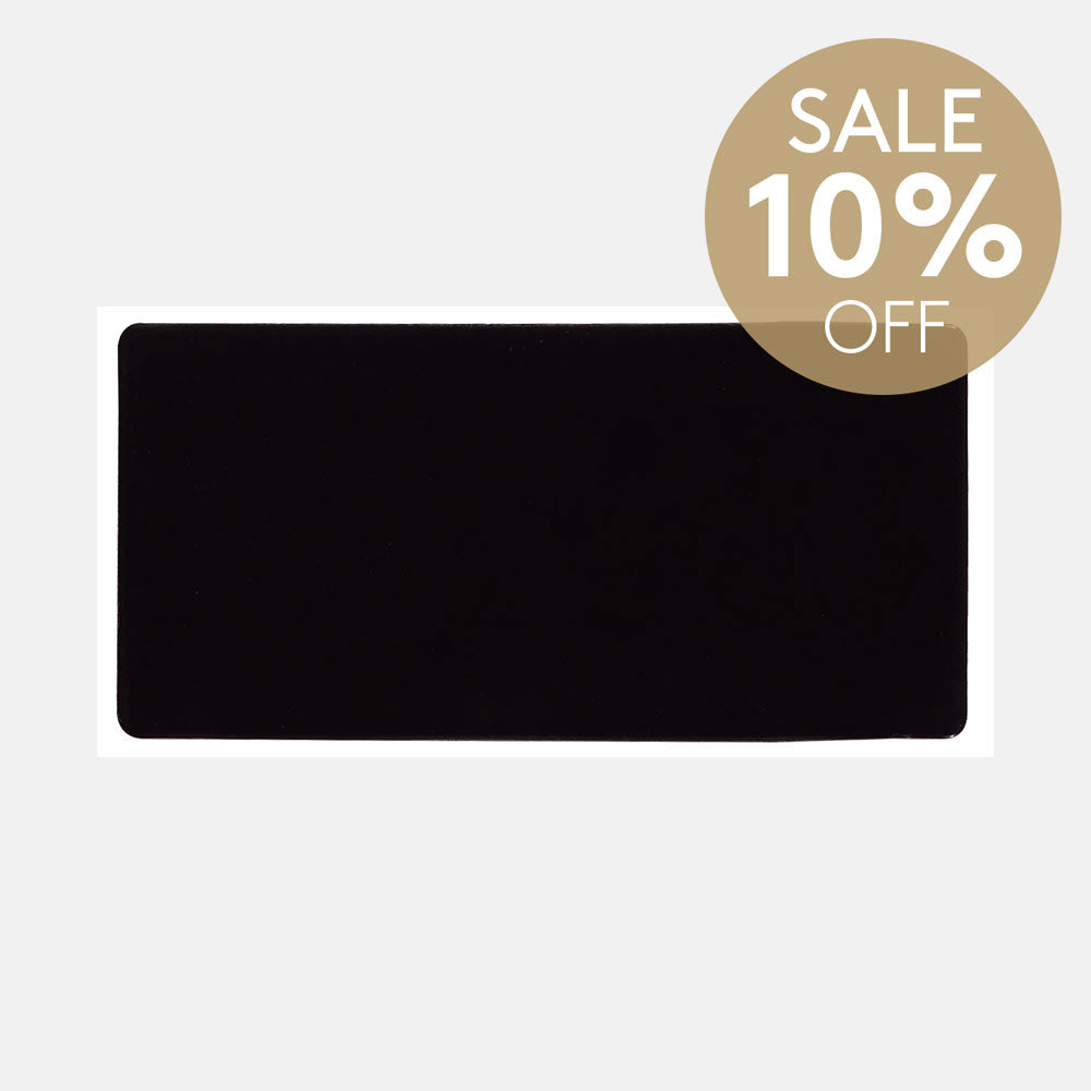 Santorini Midnight Black 76X152X9 Matt Subway Tile