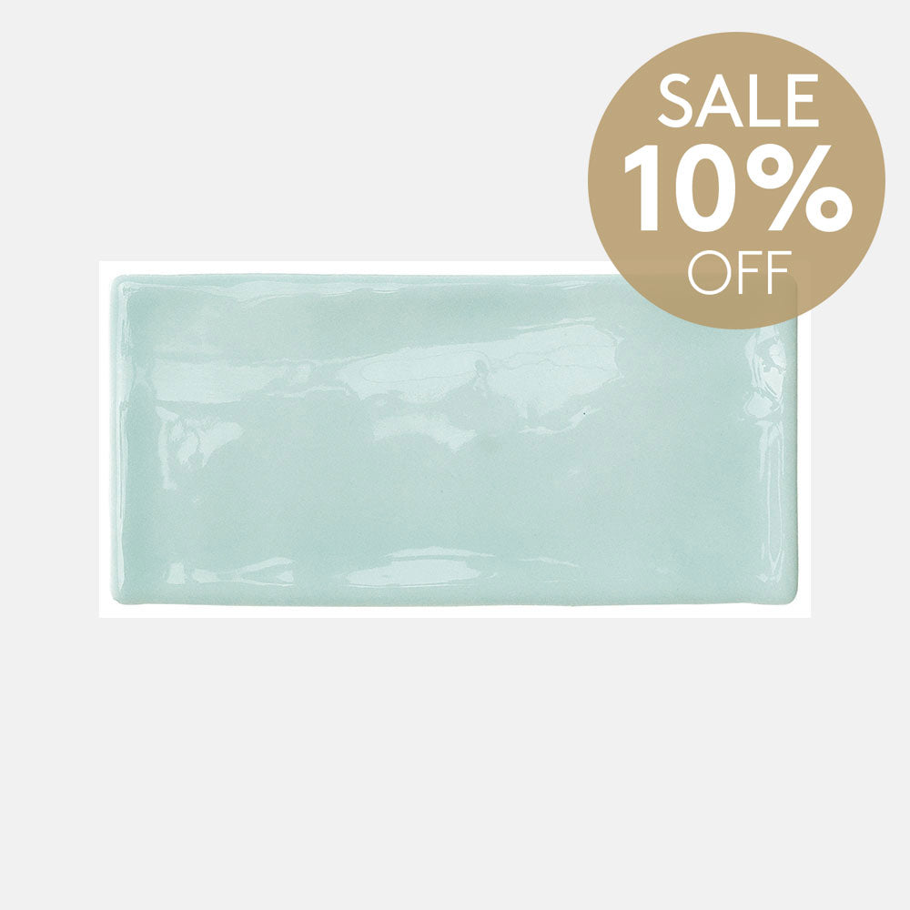Santorini Mint 76X152X9 Gloss Subway Tile