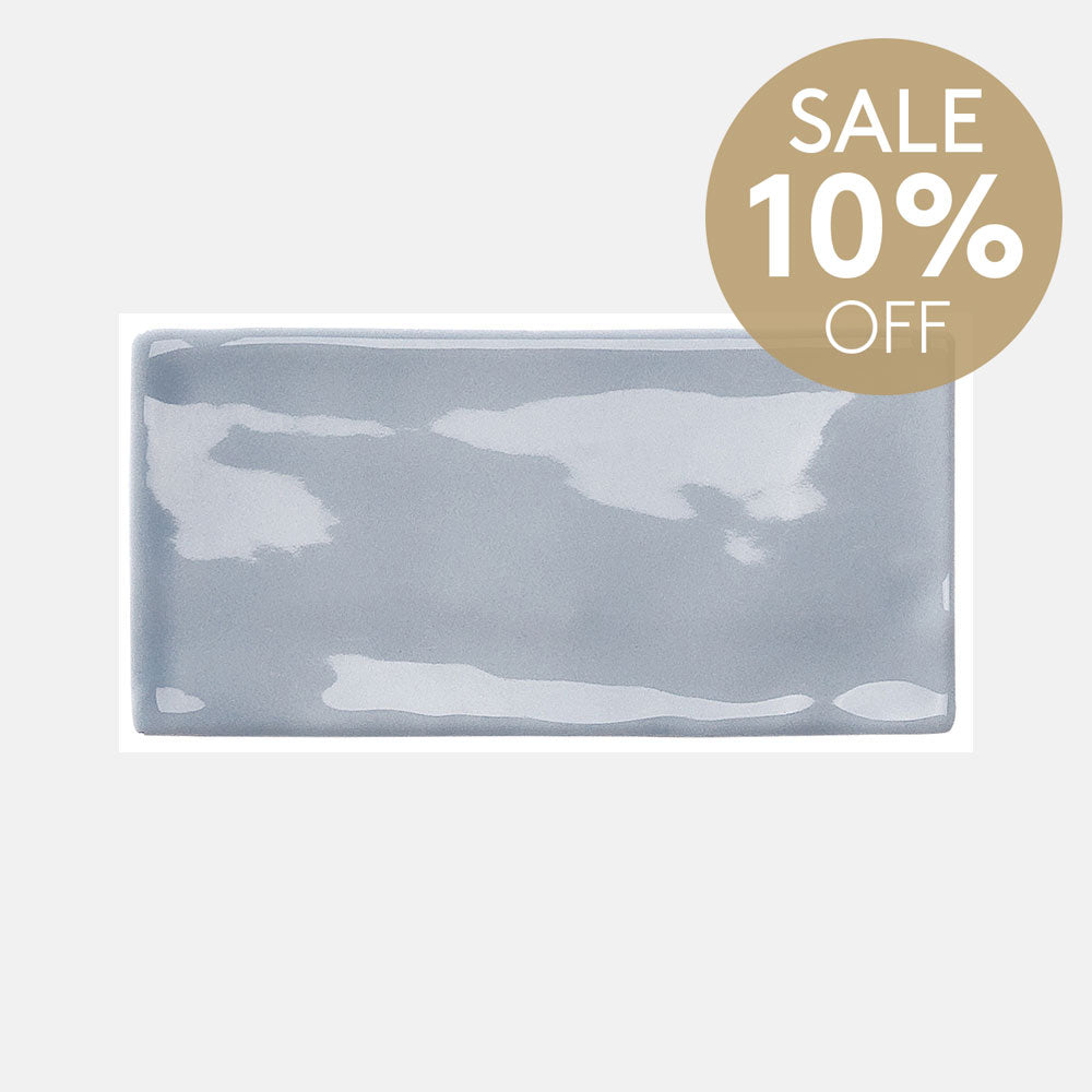 Santorini Sea Blue 76X152X9 Gloss Subway Tile