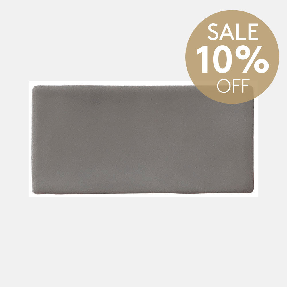 Santorini Smoke Grey 76X152X9 Matt Subway Tile