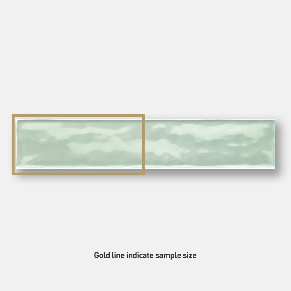 Sienna Spring Green 50x250 Gloss Subway Tile