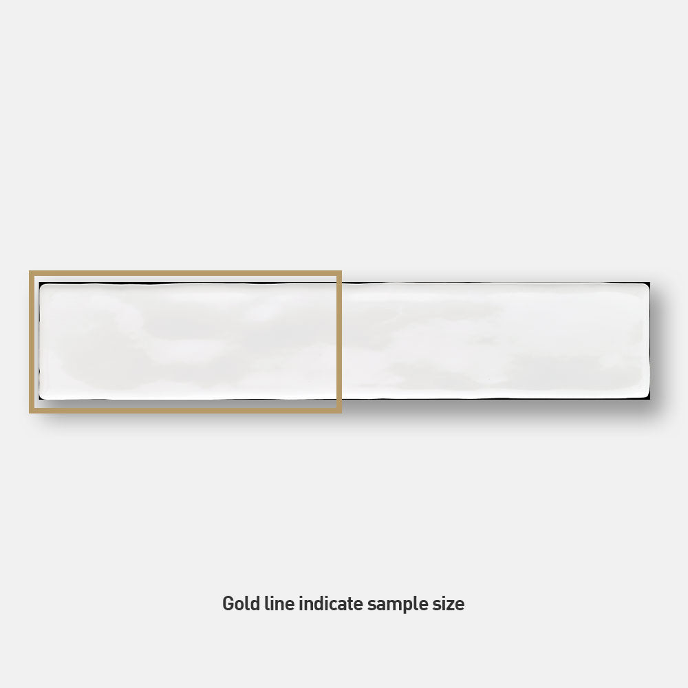 Sienna White 50x250 Gloss Subway Tile