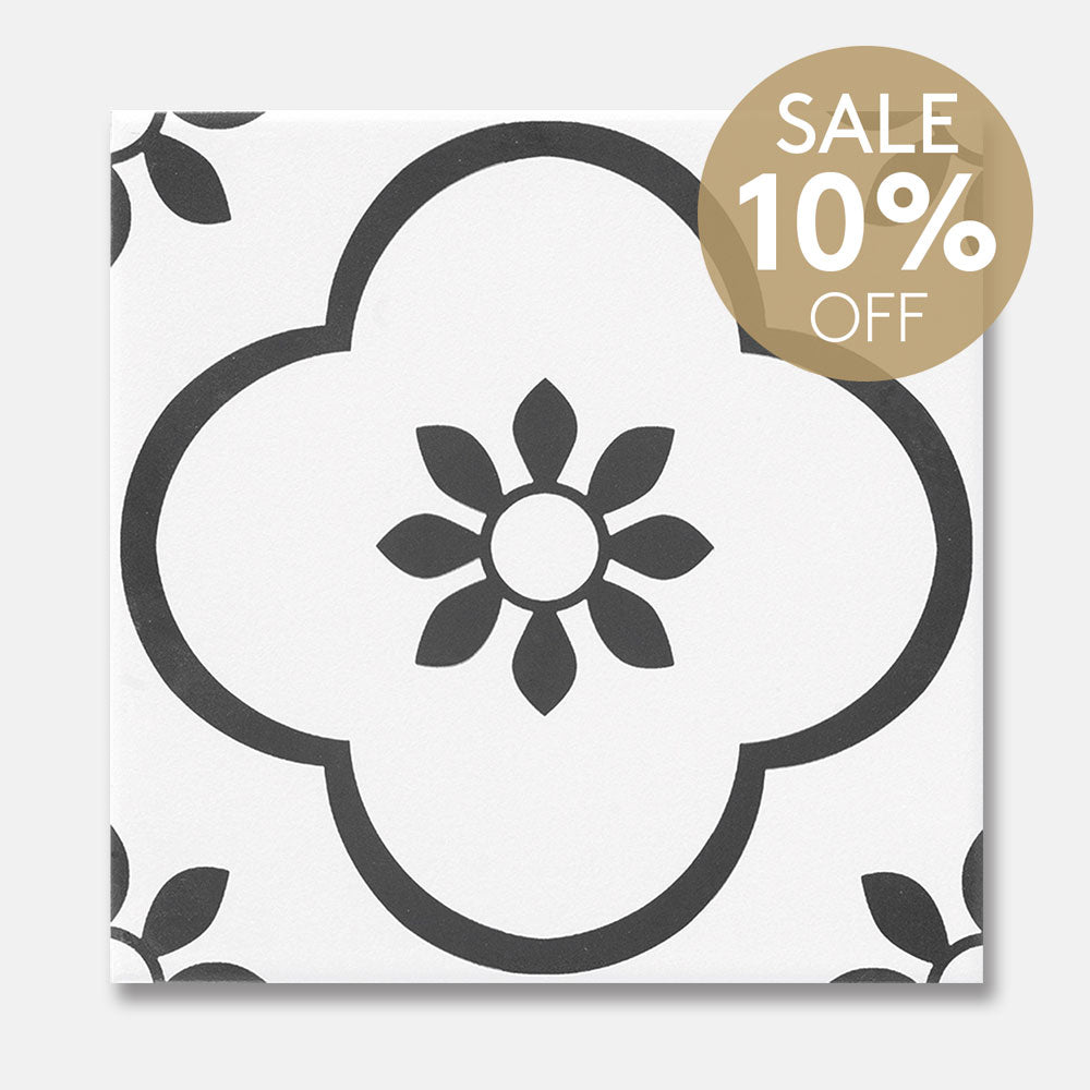 Somerset Bridge Encaustic Look 200x200 Matt Tile