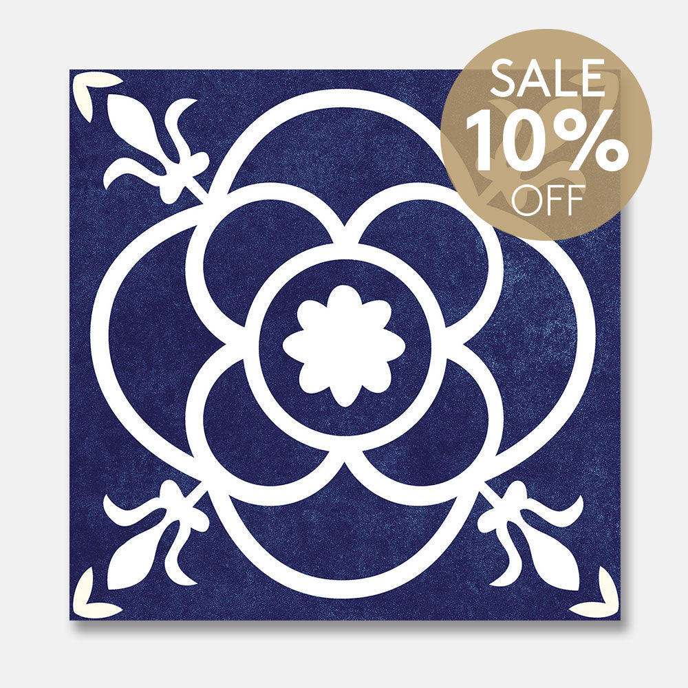 Somerset Wellington Encaustic Look 200x200 Matt Tile