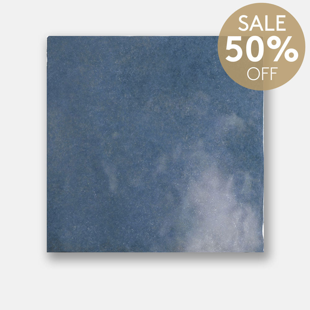 Sorrento Blue 132X132 Zellige Gloss Square Tile