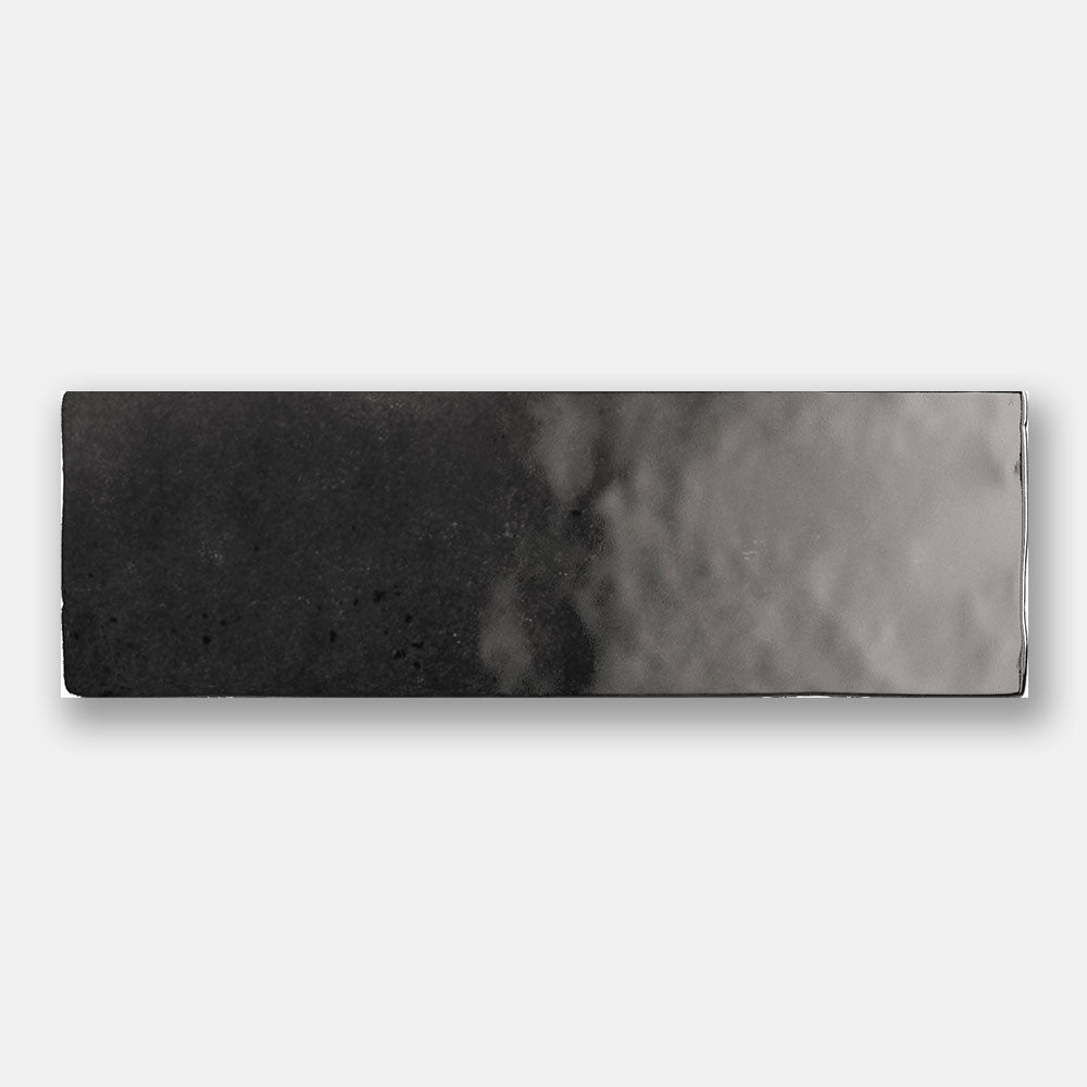 Sorrento Graphite 65X200 Zellige Gloss Subway Tile