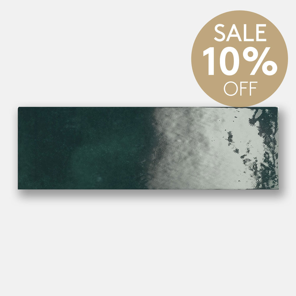 Sorrento Moss Green 65X200 Zellige Gloss Subway Tile