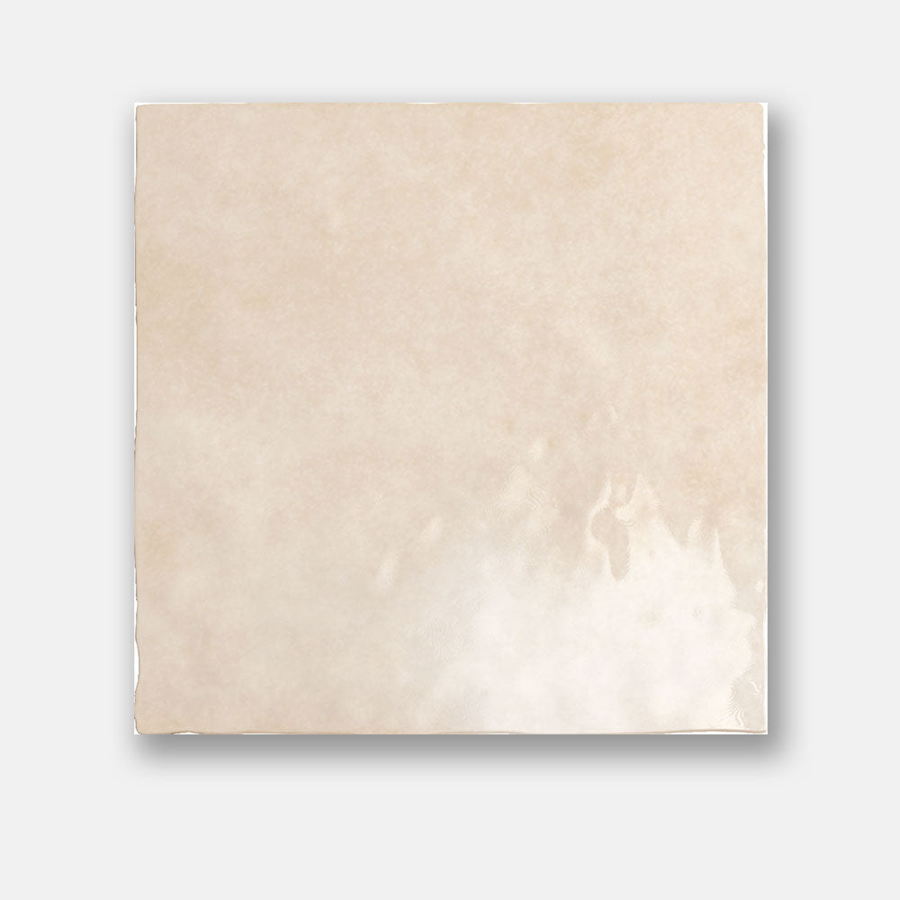 Sorrento Ochre 132X132 Zellige Gloss Square Tile