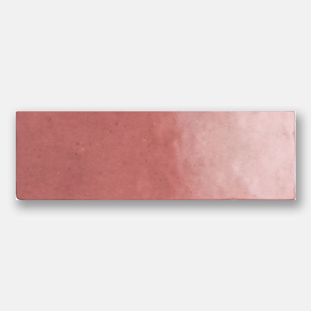 Sorrento Rose Marlow Pink 65X200 Zellige Gloss Subway Tile