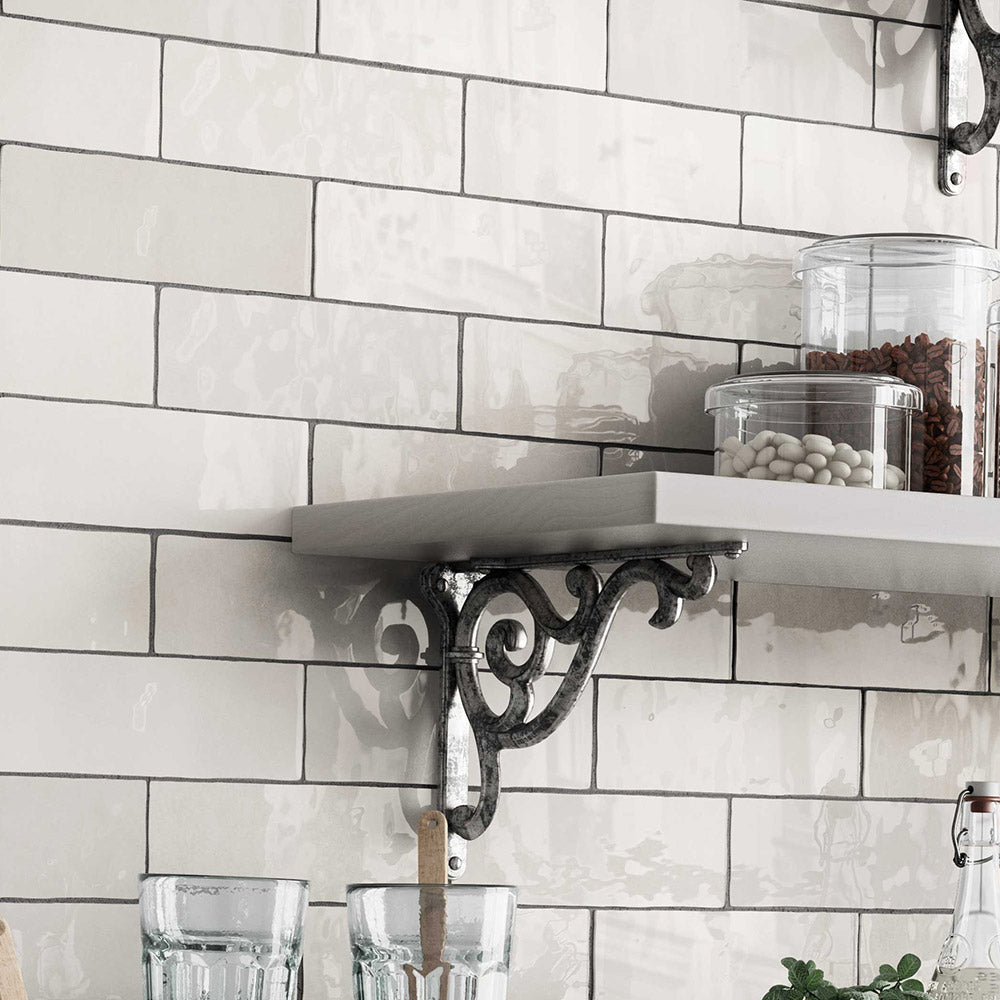 Sorrento White 65X200 Zellige Gloss Subway Tile