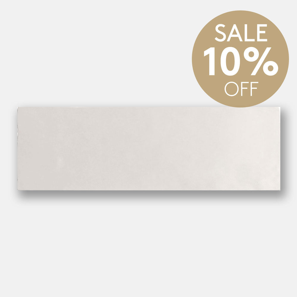Sorrento White 65X200 Zellige Gloss Subway Tile