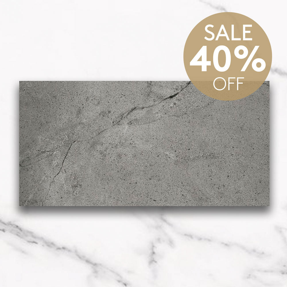 Stretto Antracita 300x600 Stone Look Outdoor Porcelain Tile