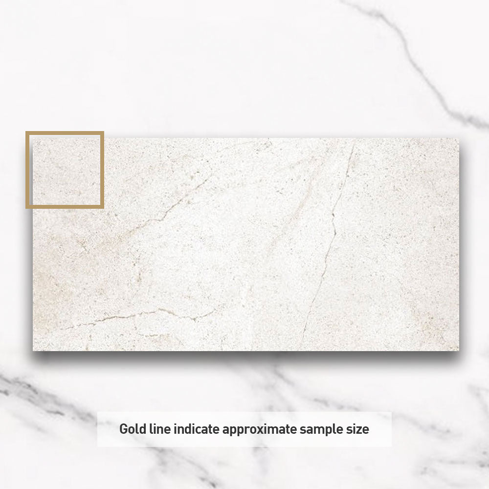 Stretto White 300x600 Stone Look Matt Porcelain Tile