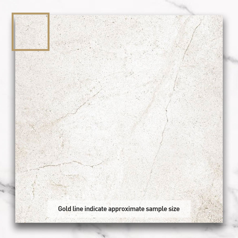 Stretto White 300x300 Stone Look Matt Porcelain Tile