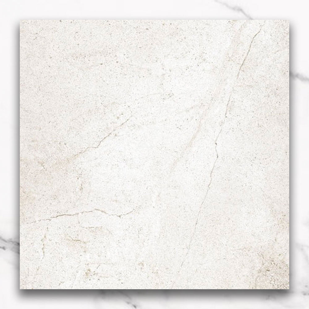 Stretto White 300x300 Stone Look Matt Porcelain Tile