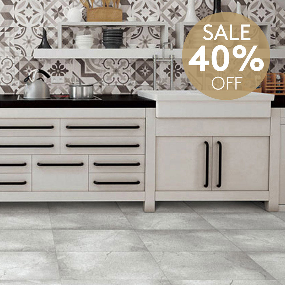 Stretto Perla 600x600 Stone Look Matt Porcelain Tile
