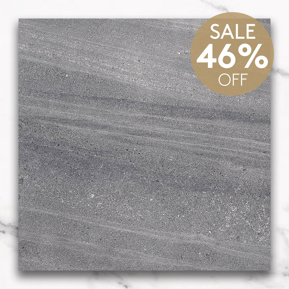 Symphony Dark Grey 300x300 Limestone Look Outdoor Porcelain Tile