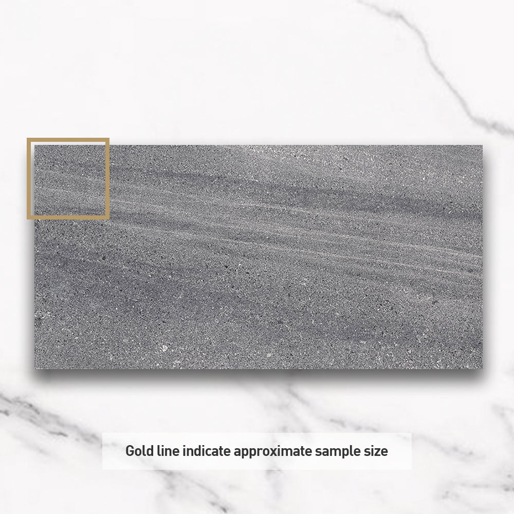 Symphony Dark Grey 300x600 Limestone Look Matt Porcelain Tile