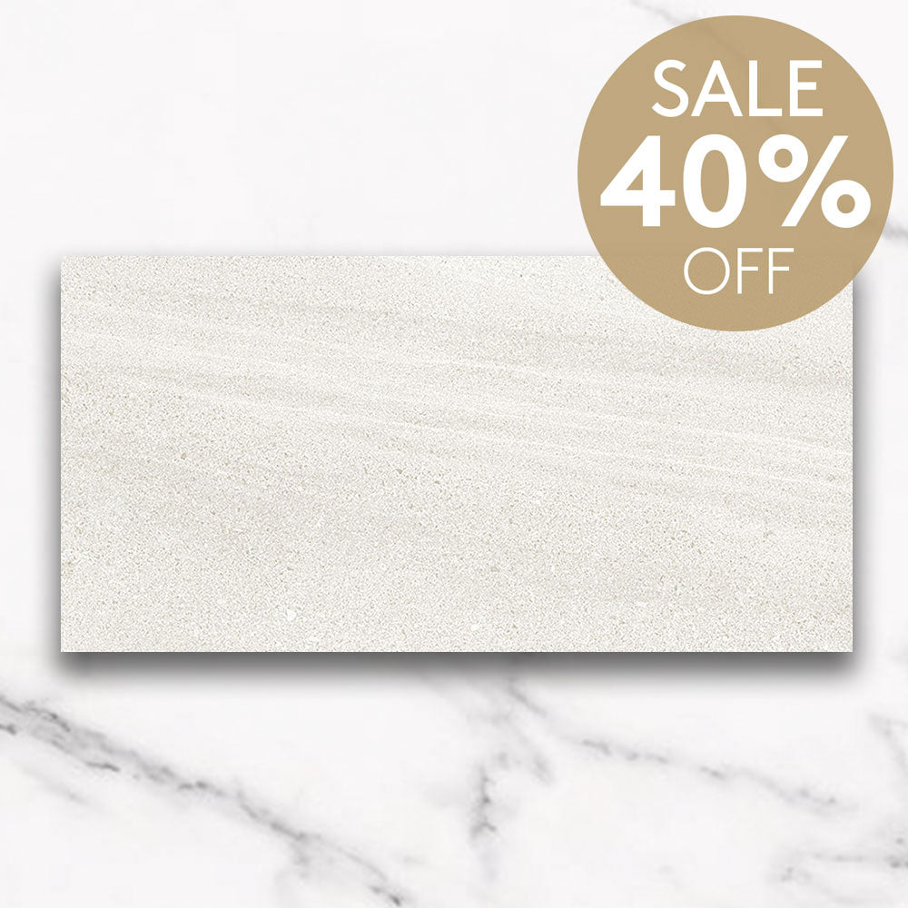 Symphony White 300x600 Limestone Look Outdoor Porcelain Tile