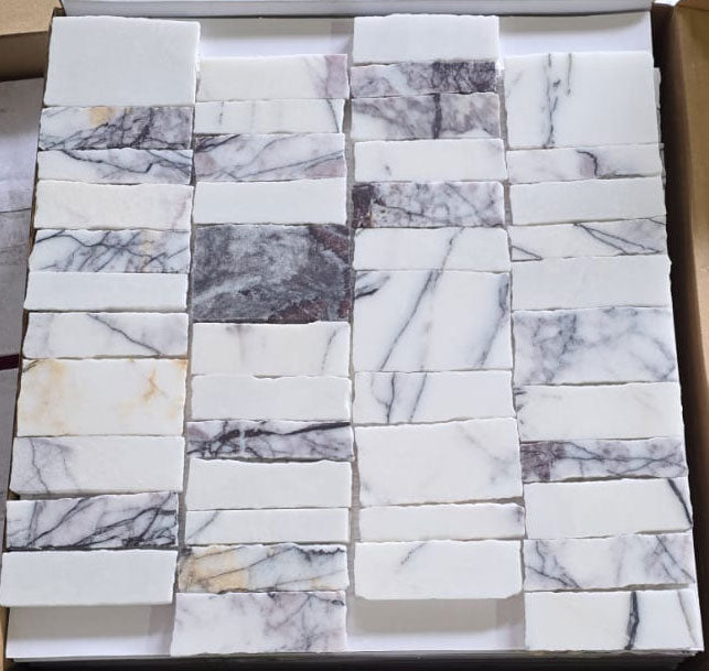 Palermo Calacutta Viola Matt Broken Mosaic (per sheet)