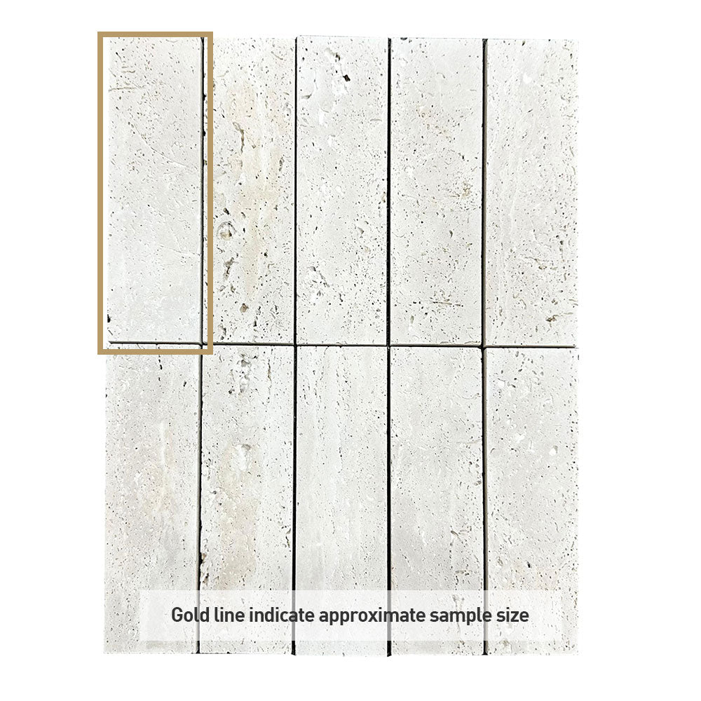 Palermo Travertine Stone 60x200 Honed Subway Tiles