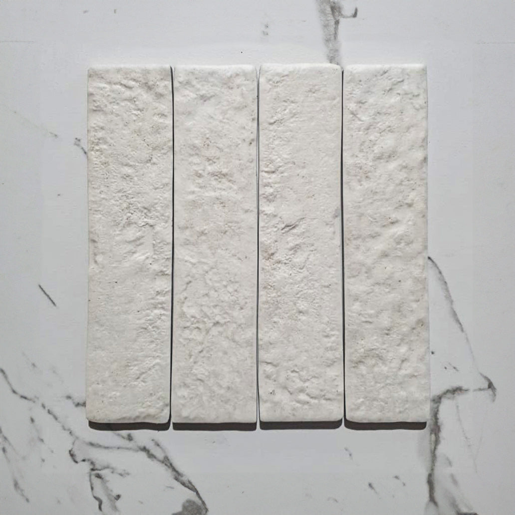 Capri Coral White 60x250 Brick Look Subway Tile