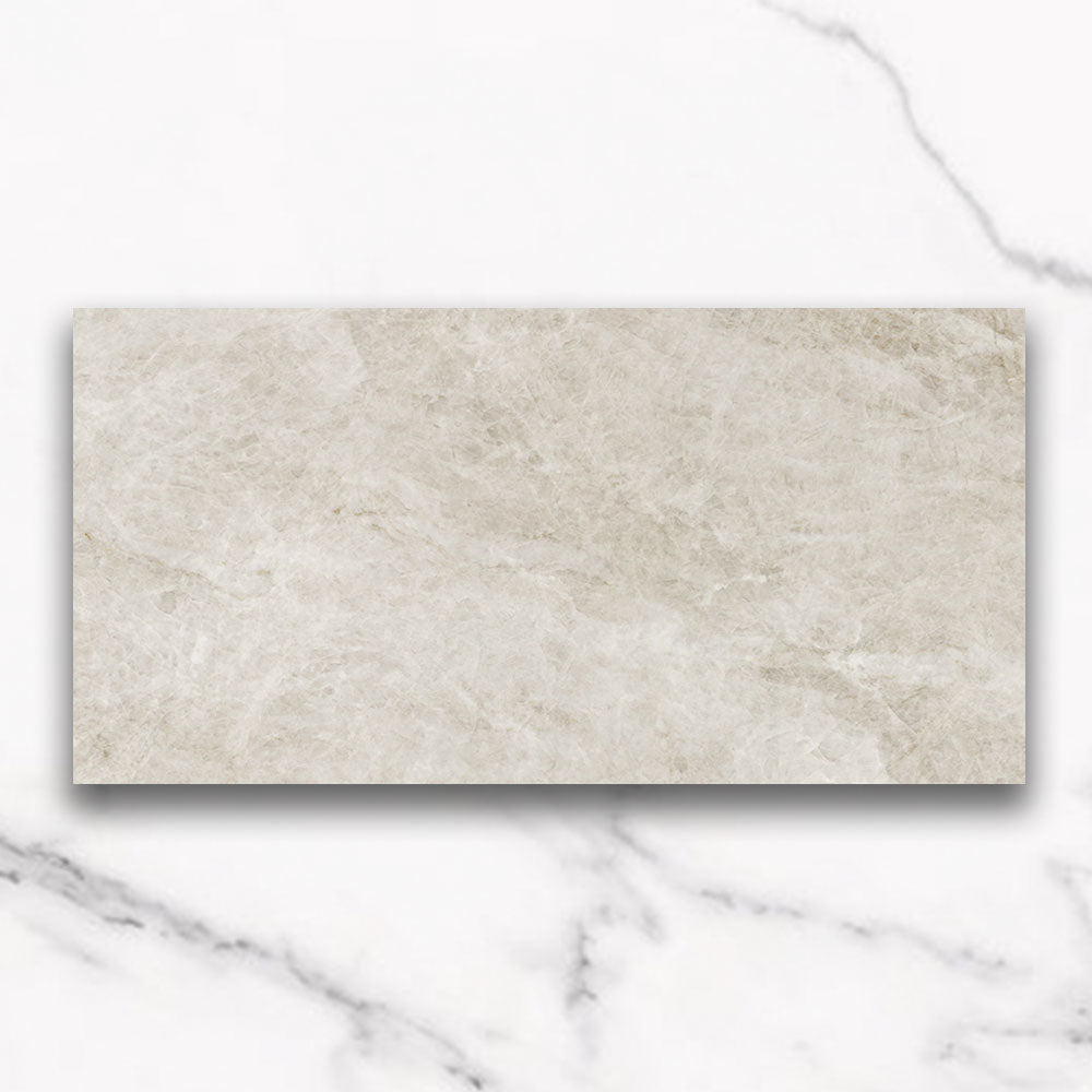 Tamera White 300x600 Honed Stone Look Porcelain Tile