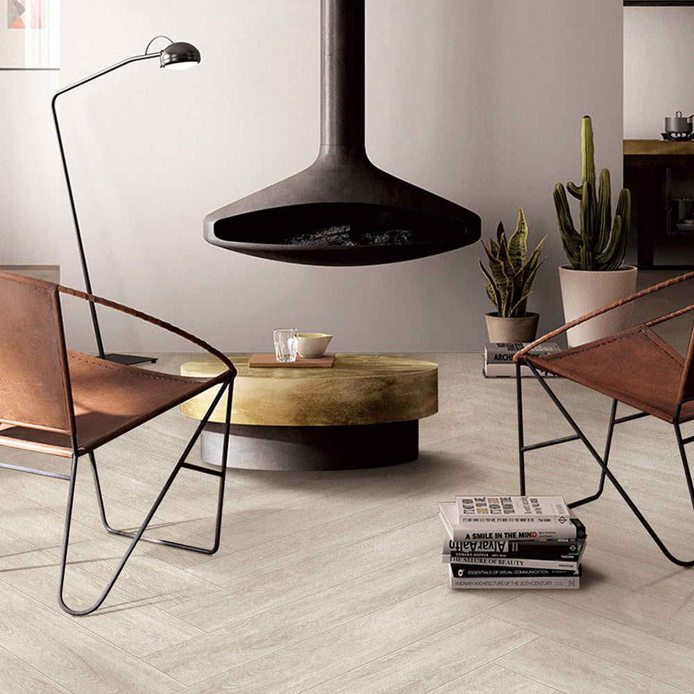 Timberline White 1200X200 Matt Timber Look Porcelain Tile