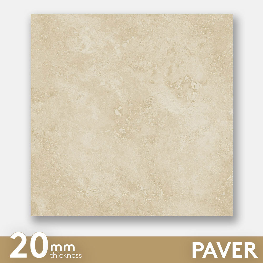 Tivoli Beige 600X600X20 Outdoor Porcelain Paver Tile