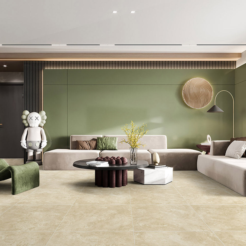 Tivoli Beige 600X600 Matt Porcelain Tile