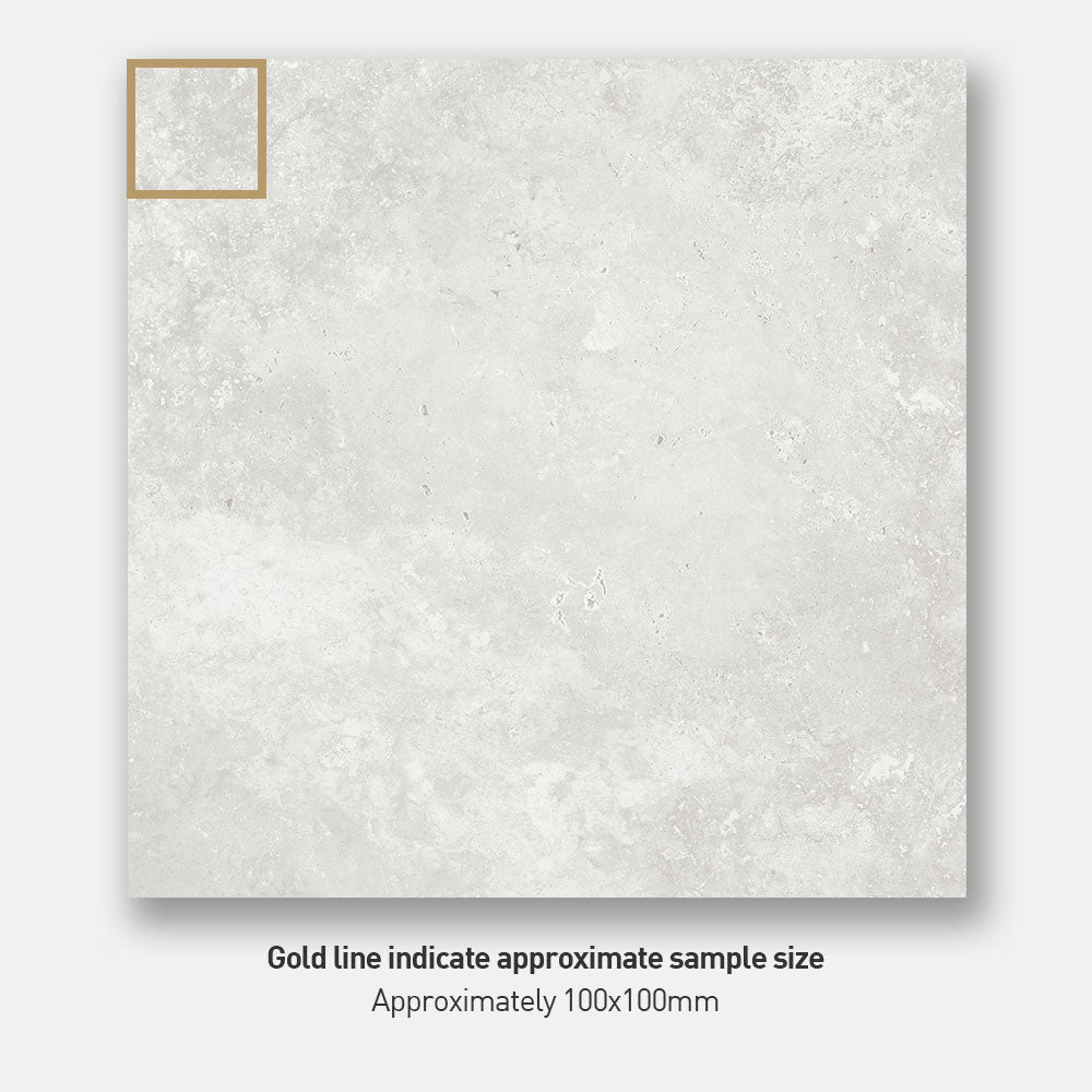 Tivoli White 600X600 Matt Porcelain Tile