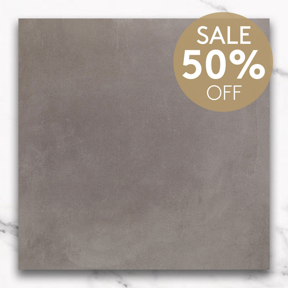 Toccata Grey 900x900 Concrete Look Lappato Porcelain Tile