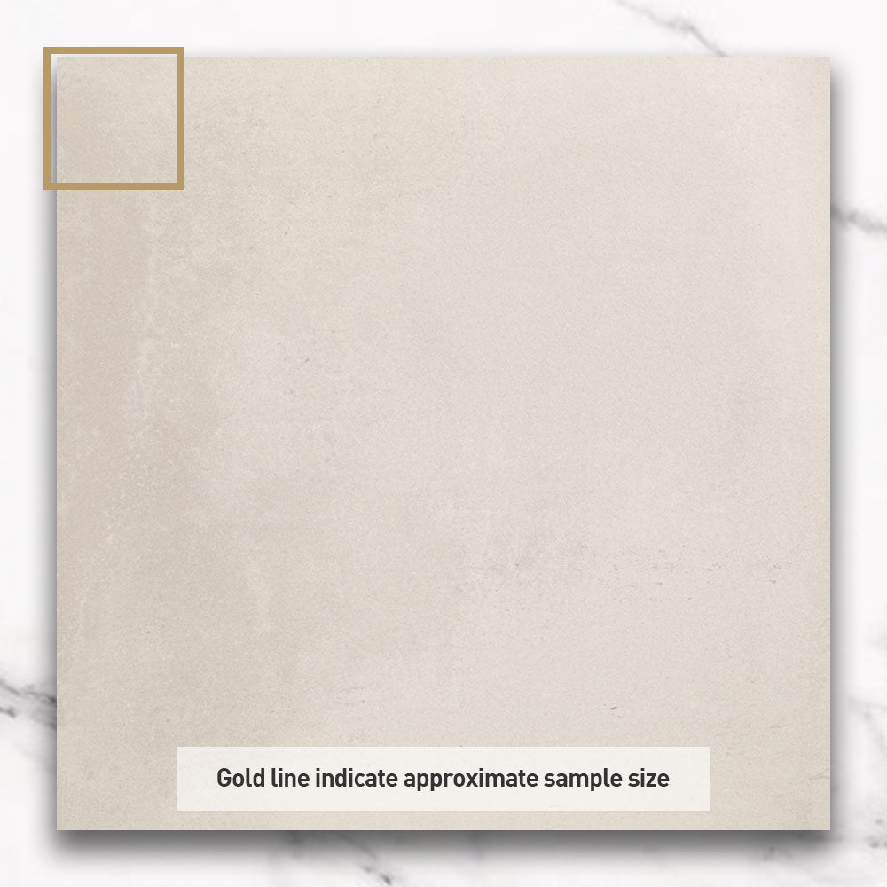 Toccata White 900x900 Concrete Look Lappato Porcelain Tile