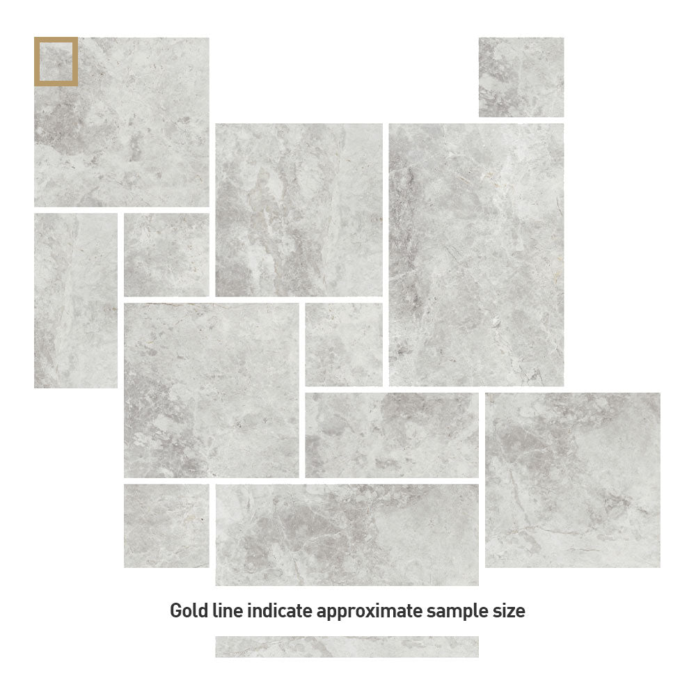Turin Grey French Pattern Porcelain Tile