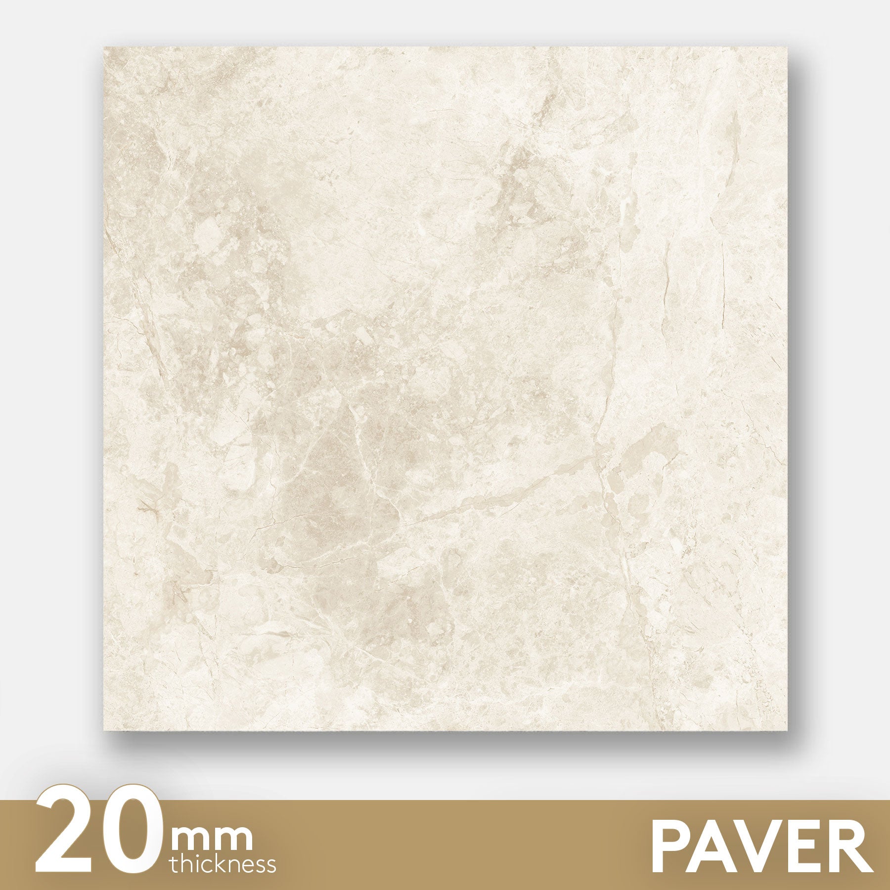 Turin Beige 600X600X20 Outdoor Porcelain Paver Tile