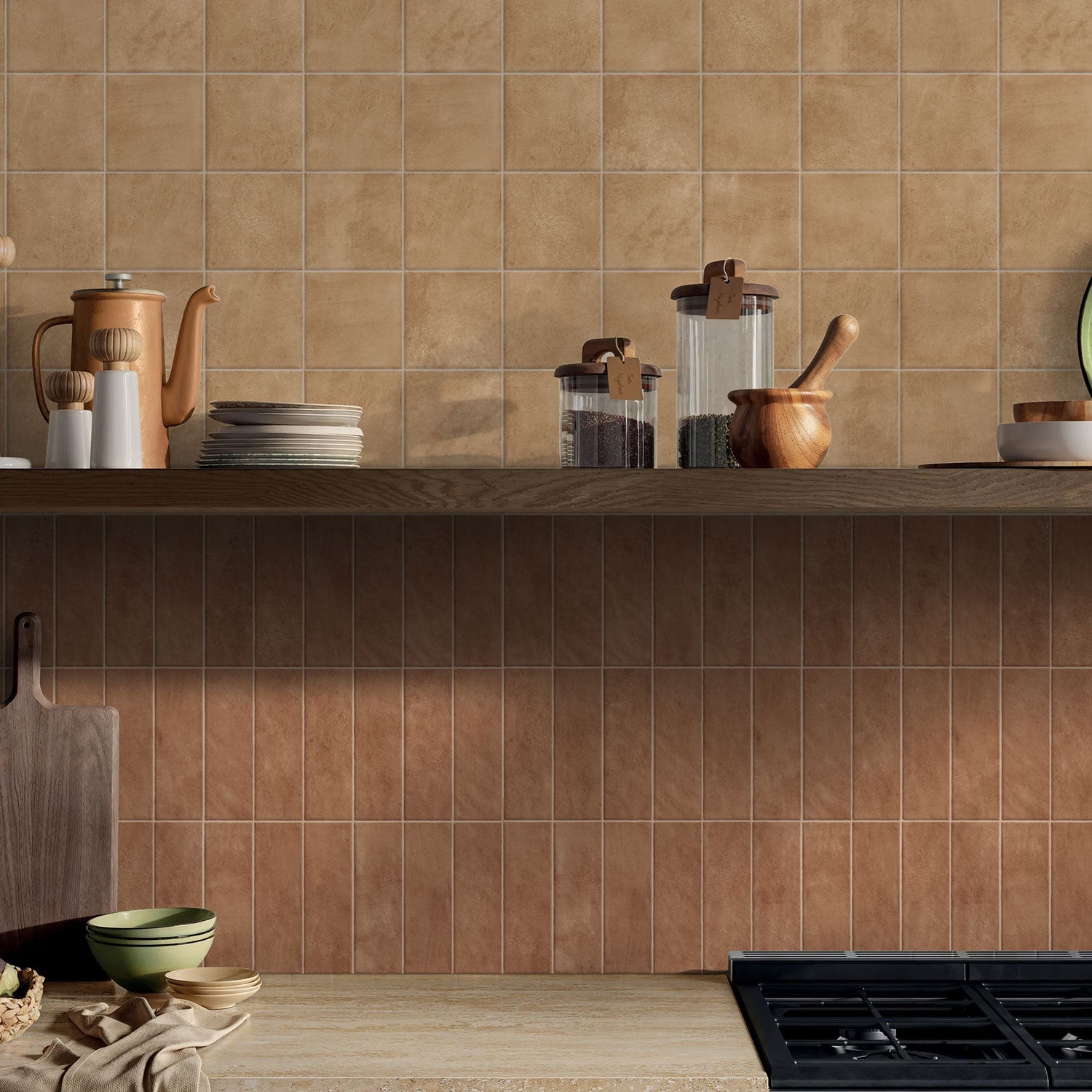 Tuscan Earth 150x150 Matt Terracotta Look Porcelain Tile