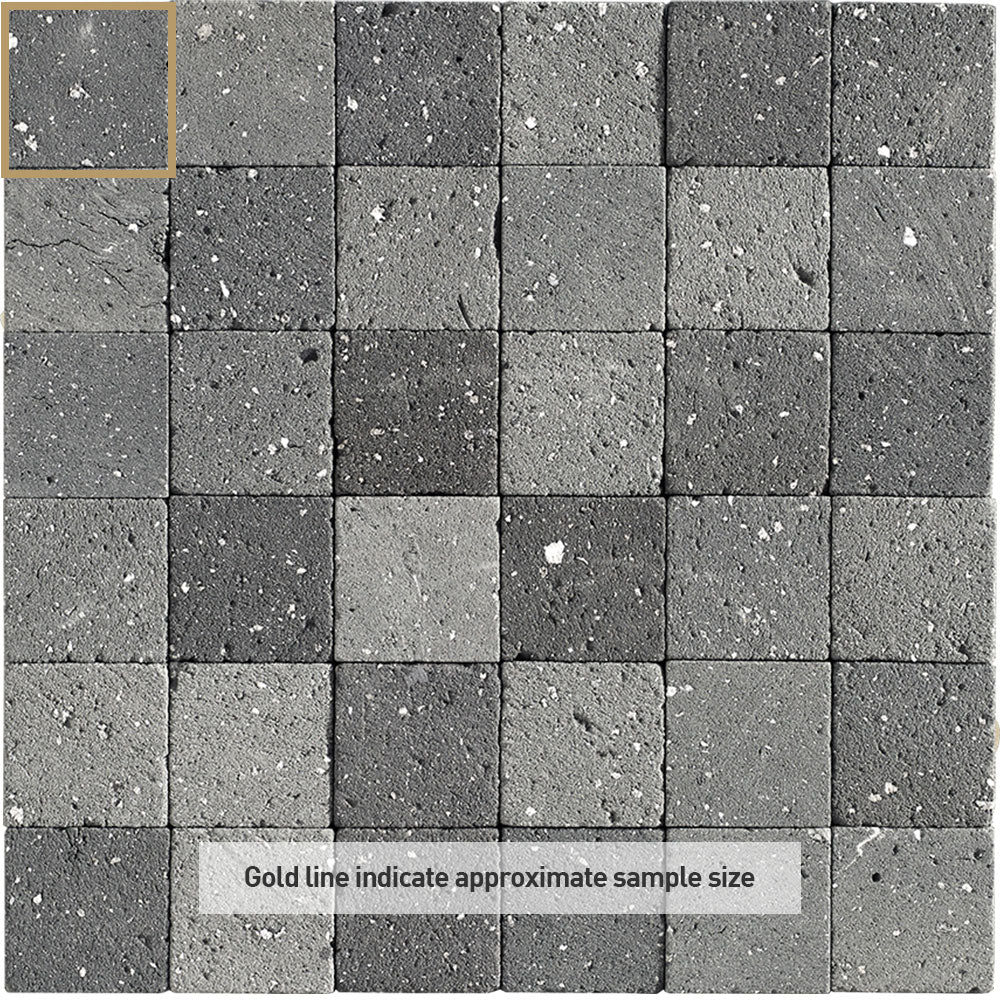 Ubud Green 50x50 Unglazed Natural Clay Mosaic