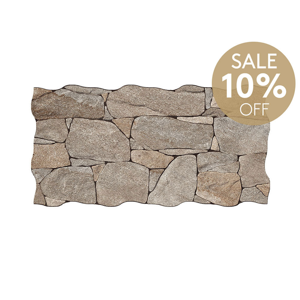 Valais Beige 333x650 Interlocking Porcelain Wall Cladding Tile