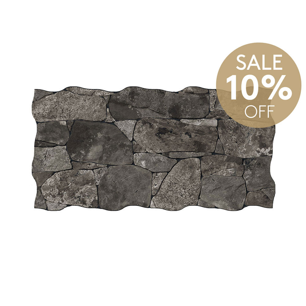 Valais Dark 333x650 Interlocking Porcelain Wall Cladding Tile