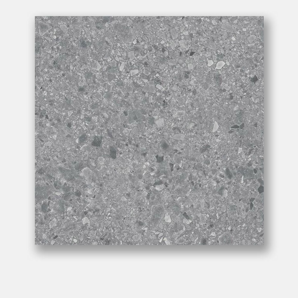 Verona Grey 600x600 Matt Terrazzo Porcelain Tile