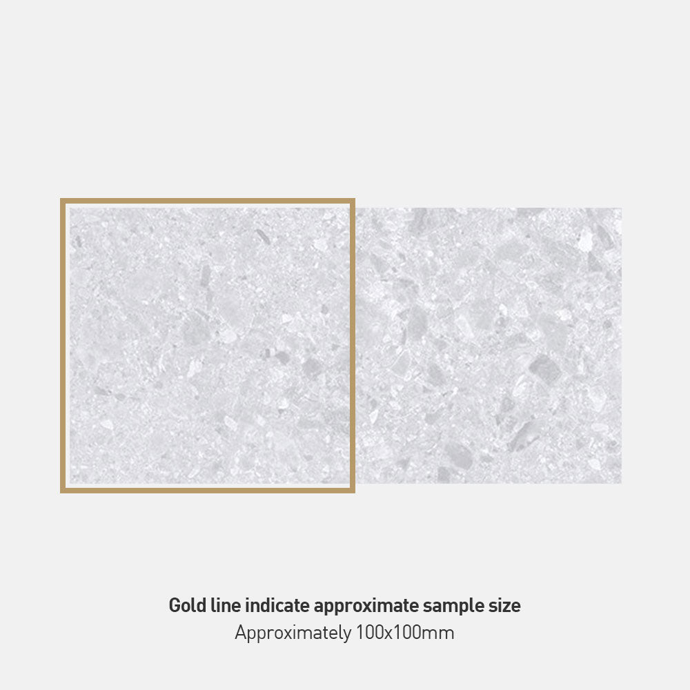 Verona White 300x600 Matt Terrazzo Porcelain Tile