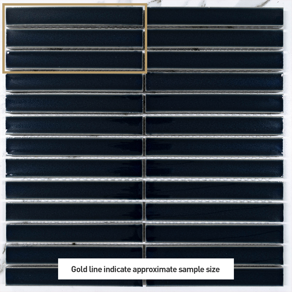 Bamboo Black 20x145 Gloss Kit Kat Tile