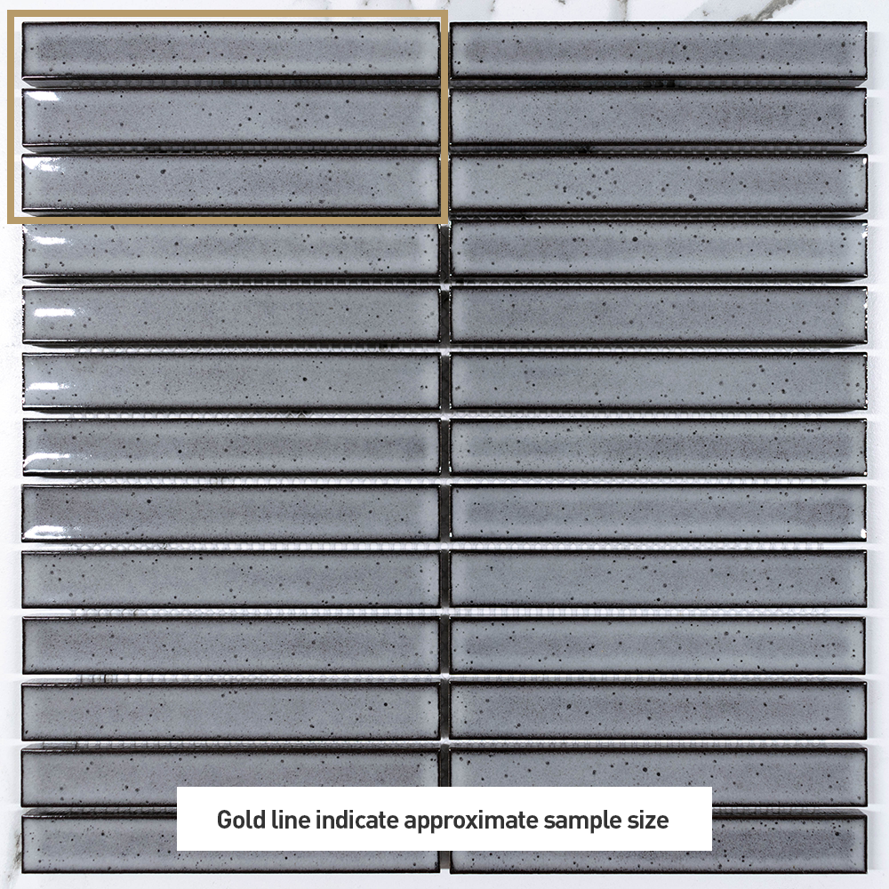Bamboo Grey 20x145 Gloss Kit Kat Tile