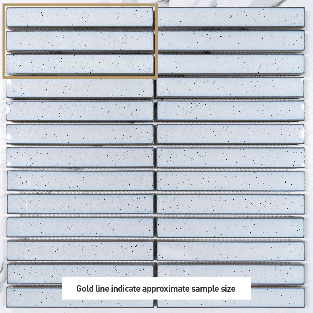 Bamboo White 20x145 Gloss Kit Kat Tile