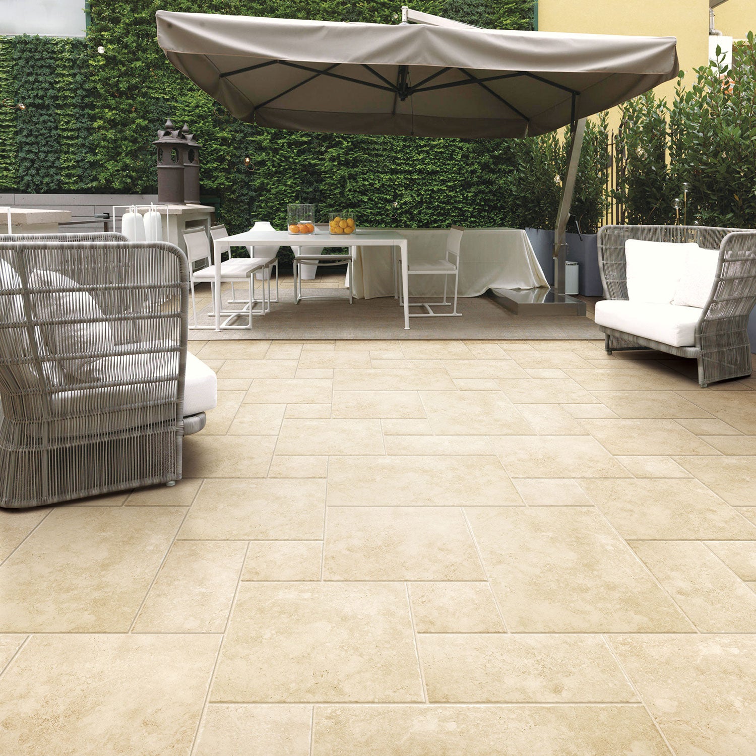 Salute Gold French Pattern Sandstone Look Porcelain Tile