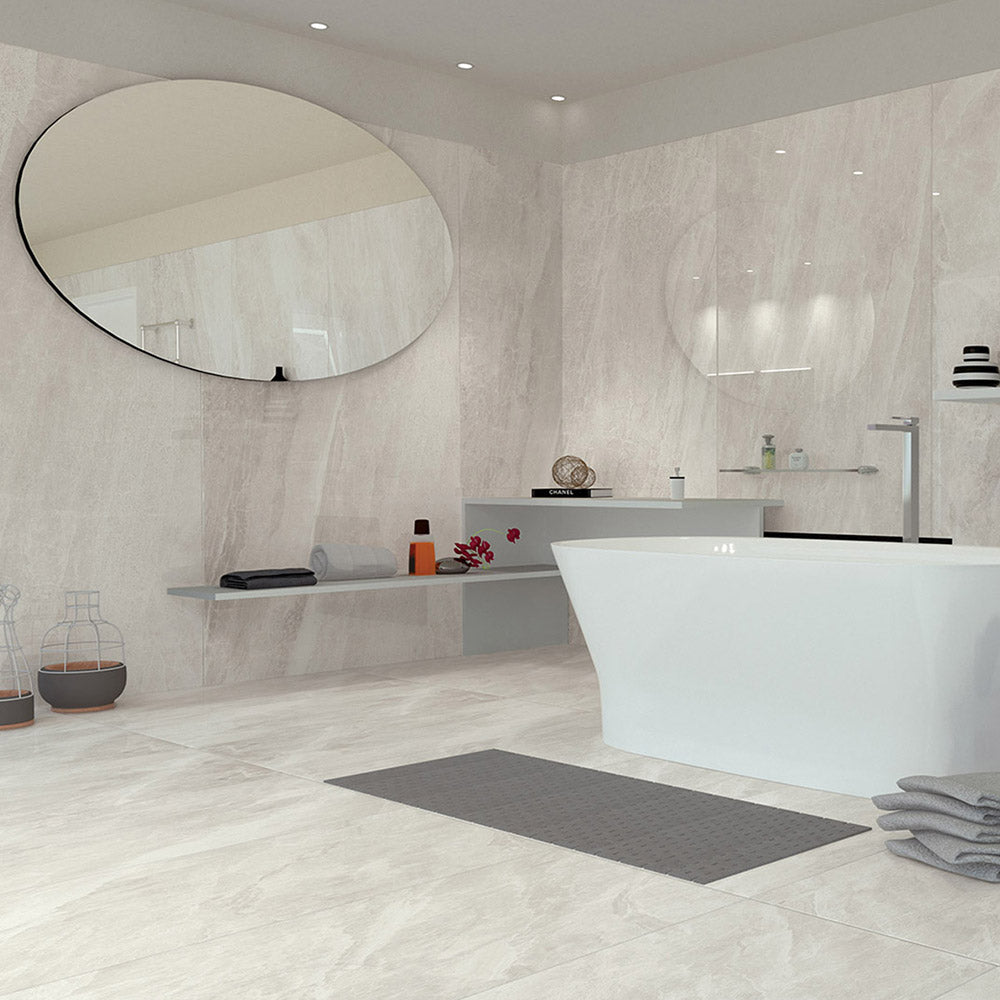 Caspian White 600X1200 Matt Porcelain Tile