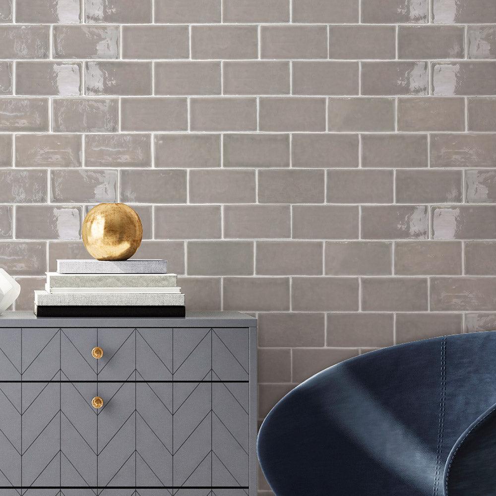 Cottage Pigeon Grey 75x150 Gloss Subway Tile - Tile Lane