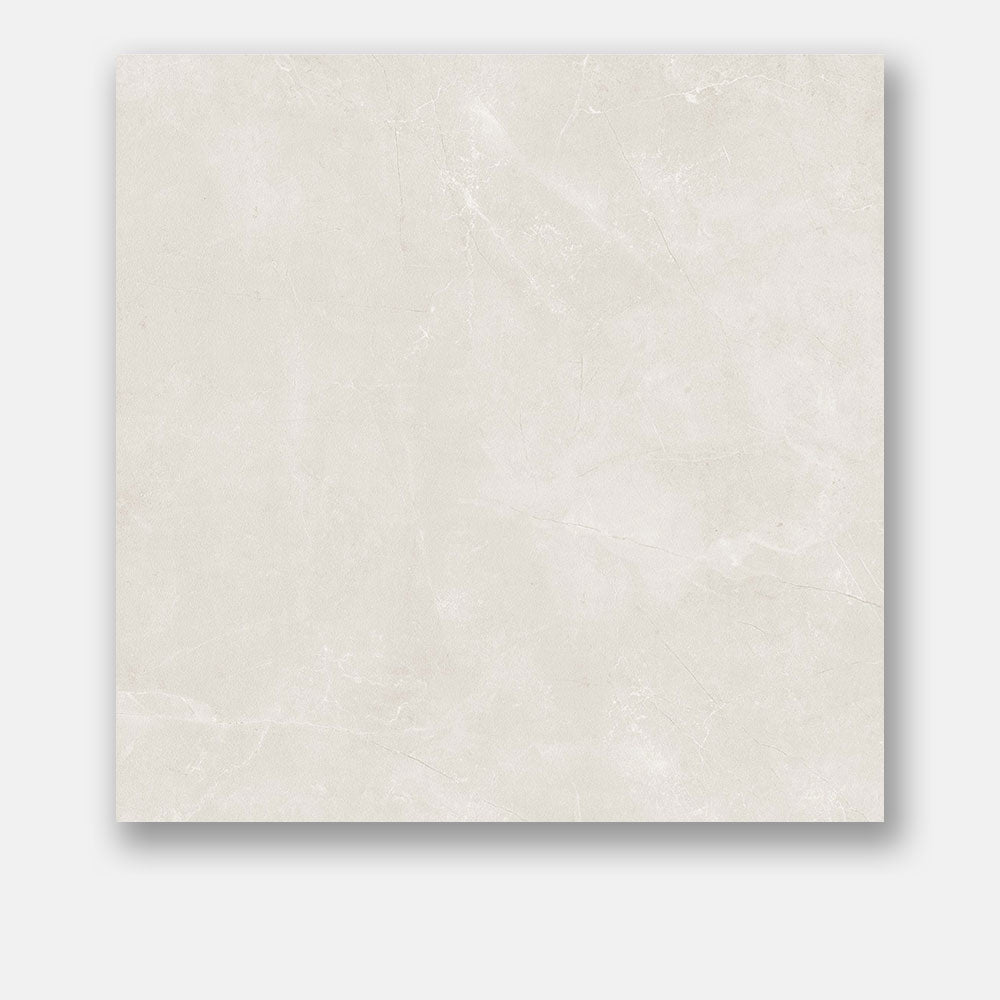 Eleonora White 600X600 Matt Porcelain Tile
