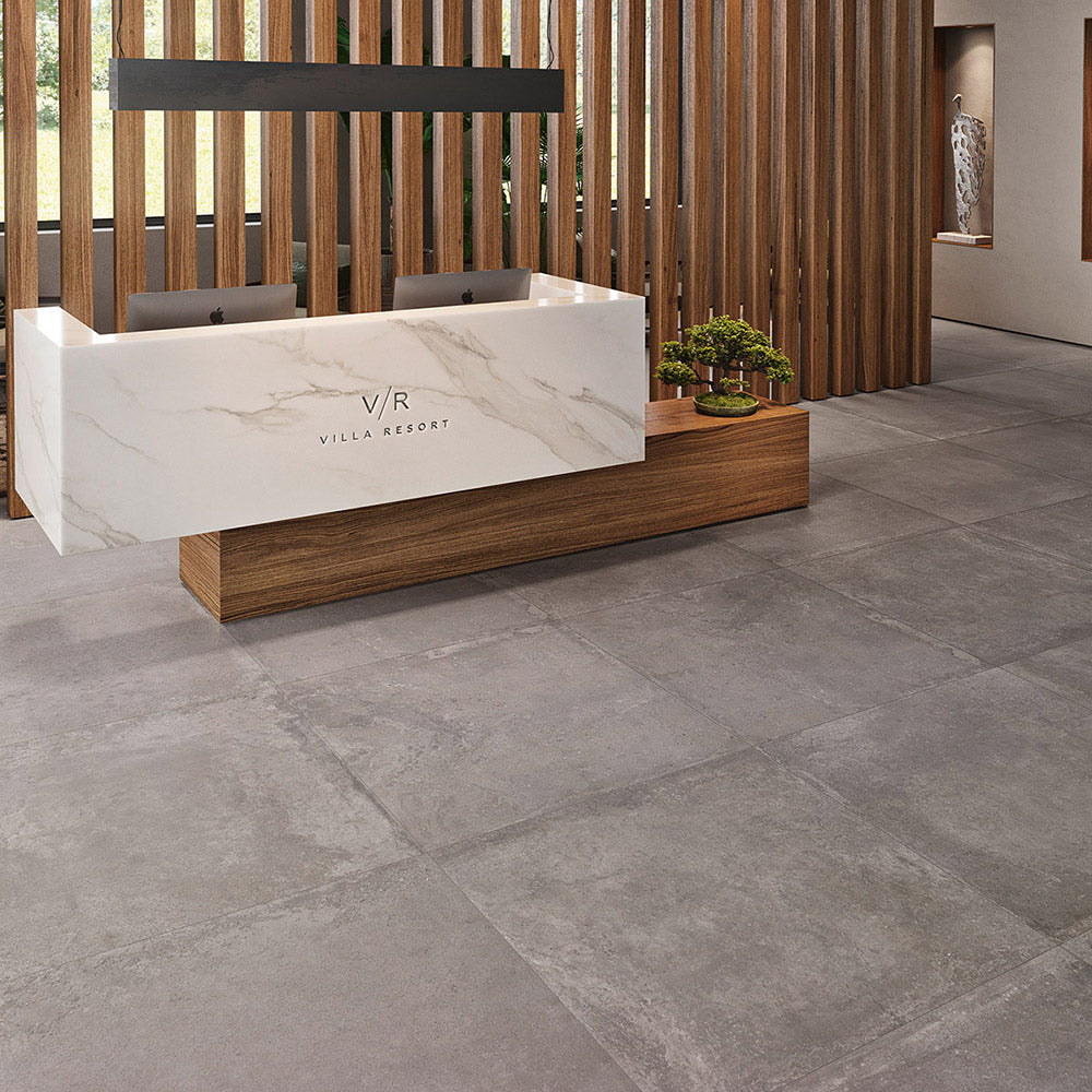 Evolene Grey 600X1200 Outdoor Concrete Look Porcelain Tile